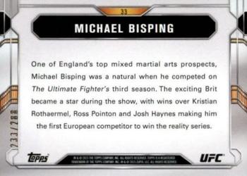 2015 Topps UFC Chronicles - Green #33 Michael Bisping Back