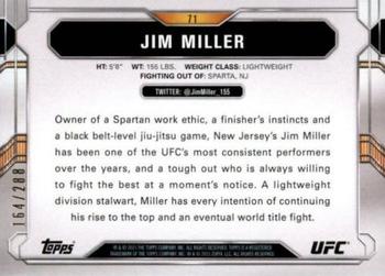 2015 Topps UFC Chronicles - Green #71 Jim Miller Back