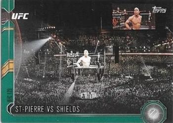 2015 Topps UFC Chronicles - Green #125 St-Pierre vs Shields Front