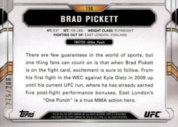 2015 Topps UFC Chronicles - Green #158 Brad Pickett Back