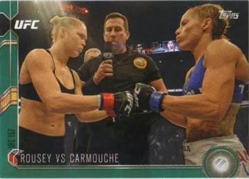 2015 Topps UFC Chronicles - Green #182 Rousey vs Carmouche Front