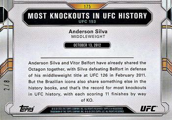 2015 Topps UFC Chronicles - Red #175 Anderson Silva Back