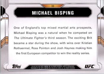 2015 Topps UFC Chronicles - Silver #33 Michael Bisping Back