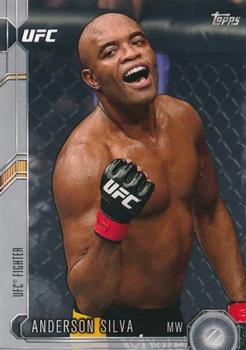 2015 Topps UFC Chronicles - Silver #35 Anderson Silva Front