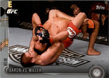 2015 Topps UFC Chronicles - Silver #72 Baron vs Miller Front
