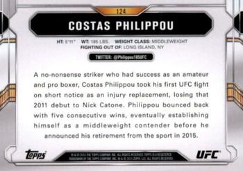 2015 Topps UFC Chronicles - Silver #124 Costas Philippou Back