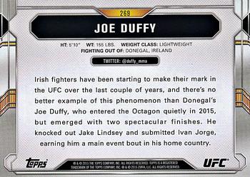 2015 Topps UFC Chronicles - Silver #269 Joe Duffy Back