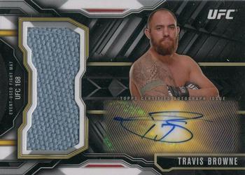 2015 Topps UFC Chronicles - Autographed Jumbo Fight Mat Relics #AJFMR-TB Travis Browne Front