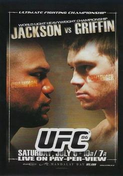 2015 Topps UFC Chronicles - Fight Poster Preview #FPR-UFC86 UFC 86 Front