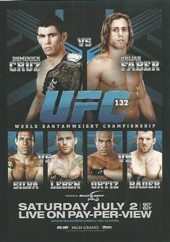 2015 Topps UFC Chronicles - Fight Poster Preview #FPR-UFC132 UFC 132 Front