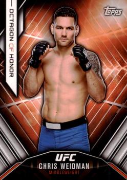 2015 Topps UFC Chronicles - Octagon of Honor #HONOR-12 Chris Weidman Front