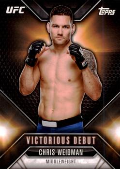 2015 Topps UFC Chronicles - Victorious Debut #VD-24 Chris Weidman Front