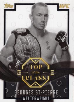 2016 Topps UFC Top of the Class - Top of the Class Black #TOC-25 Georges St-Pierre Front