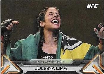 2016 Topps UFC Knockout - Gold #77 Juliana Lima Front