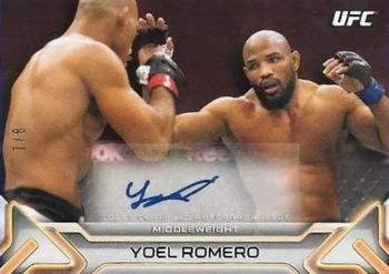 2016 Topps UFC Knockout - Autographs Red #KA-YR Yoel Romero Front