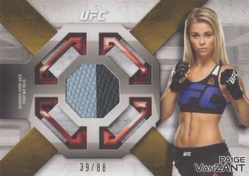 2016 Topps UFC Knockout - Fight Mat Relics Gold #FMR-PV Paige VanZant Front