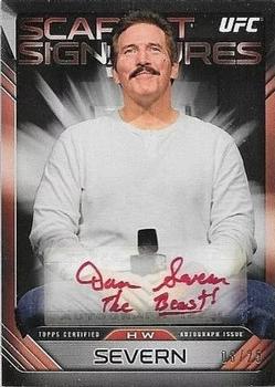 2016 Topps UFC Knockout - Scarlet Signatures #SSA-DS Dan Severn Front
