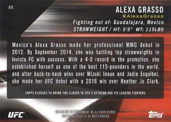 2017 Topps UFC Knockout #88 Alexa Grasso Back
