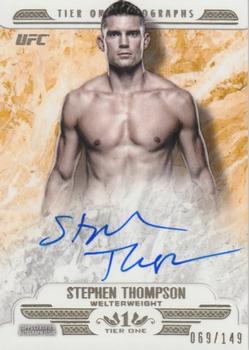 2017 Topps UFC Knockout - Tier One Autographs #T1A-ST Stephen Thompson Front