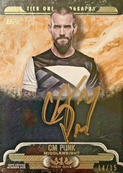2017 Topps UFC Knockout - Tier One Autographs Copper Ink #T1A-CP CM Punk Front