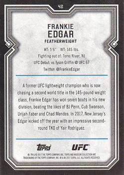 2017 Topps Museum Collection UFC #42 Frankie Edgar Back