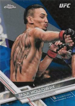 2017 Topps Chrome UFC - Blue Wave Refractor #87 Max Holloway Front