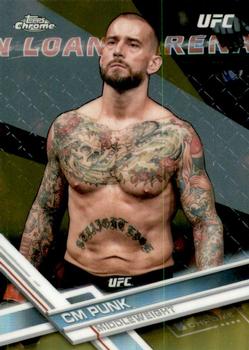 2017 Topps Chrome UFC - Gold Refractor #18 CM Punk Front