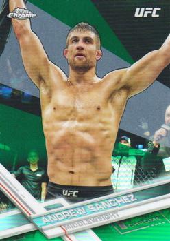 2017 Topps Chrome UFC - Green Refractor #10 Andrew Sanchez Front