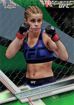 2017 Topps Chrome UFC - Green Refractor #14 Paige VanZant Front