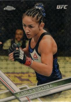 2017 Topps Chrome UFC - SuperFractor #76 Carla Esparza Front