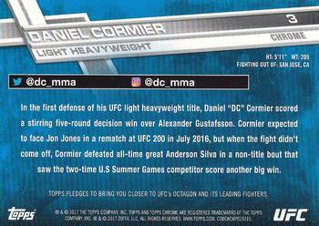 2017 Topps Chrome UFC - X-Fractor #3 Daniel Cormier Back