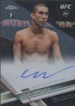 2017 Topps Chrome UFC - Fighter Autographs Black Refractor #FA-LS Louis Smolka Front