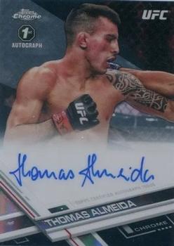 2017 Topps Chrome UFC - Fighter Autographs Black Refractor #FA-TA Thomas Almeida Front