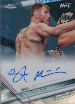 2017 Topps Chrome UFC - Fighter Autographs Refractor #FA-SM Stipe Miocic Front