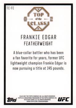2017 Topps Chrome UFC - Top of the Class #TC-FE Frankie Edgar Back