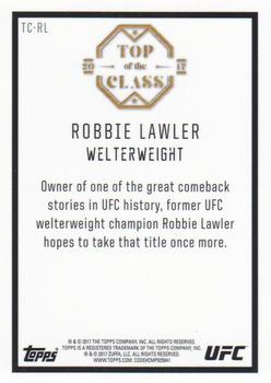 2017 Topps Chrome UFC - Top of the Class #TC-RL Robbie Lawler Back