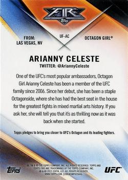 2017 Topps Chrome UFC - UFC Fire #UF-AC Arianny Celeste Back
