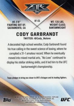 2017 Topps Chrome UFC - UFC Fire #UF-CG Cody Garbrandt Back