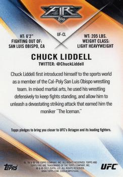 2017 Topps Chrome UFC - UFC Fire #UF-CL Chuck Liddell Back