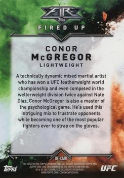 2017 Topps Chrome UFC - UFC Fire #UF-CMR Conor McGregor Back