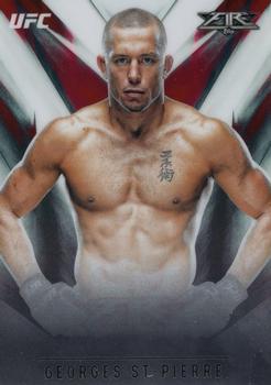 2017 Topps Chrome UFC - UFC Fire #UF-GS Georges St-Pierre Front