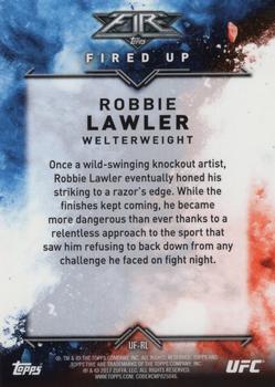 2017 Topps Chrome UFC - UFC Fire #UF-RL Robbie Lawler Back