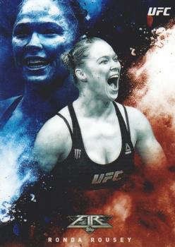2017 Topps Chrome UFC - UFC Fire #UF-RRO Ronda Rousey Front