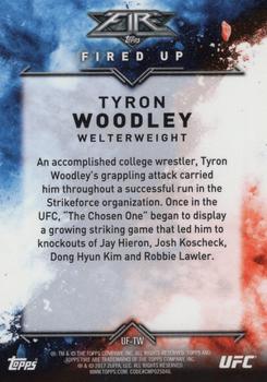 2017 Topps Chrome UFC - UFC Fire #UF-TW Tyron Woodley Back