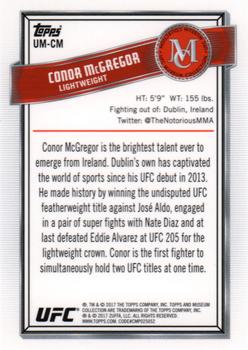 2017 Topps Chrome UFC - UFC Museum #UM-CM Conor McGregor Back