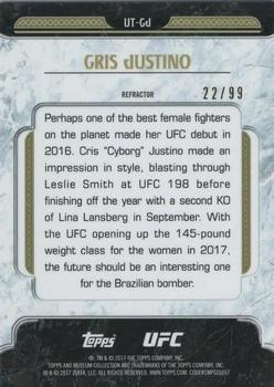 2017 Topps Chrome UFC - UFC Tier 1 Refractor #UT-CJ Cris Justino Back