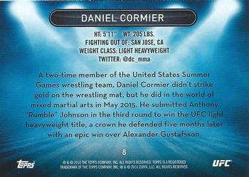 2016 Topps UFC High Impact #8 Daniel Cormier Back