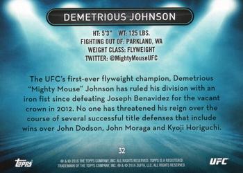 2016 Topps UFC High Impact #32 Demetrious Johnson Back