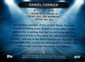 2016 Topps UFC High Impact - Blue #8 Daniel Cormier Back