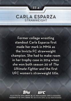 2016 Topps UFC High Impact - Femme Fighters #FF-4 Carla Esparza Back